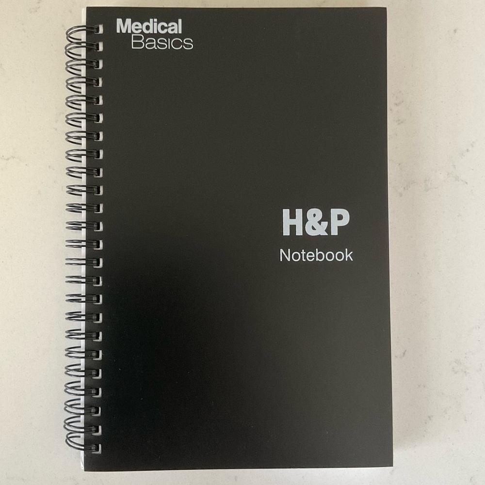 Medical Basics notebook for clinical history and physical (H&P)